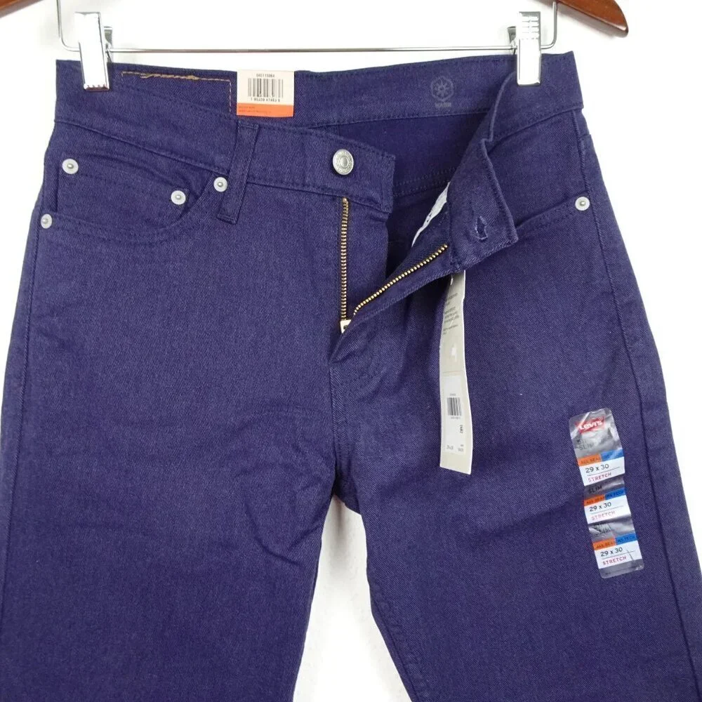 Levi's 511 Slim Pants Men's Size 29x30 Blue Stretch WARM Eco Performance